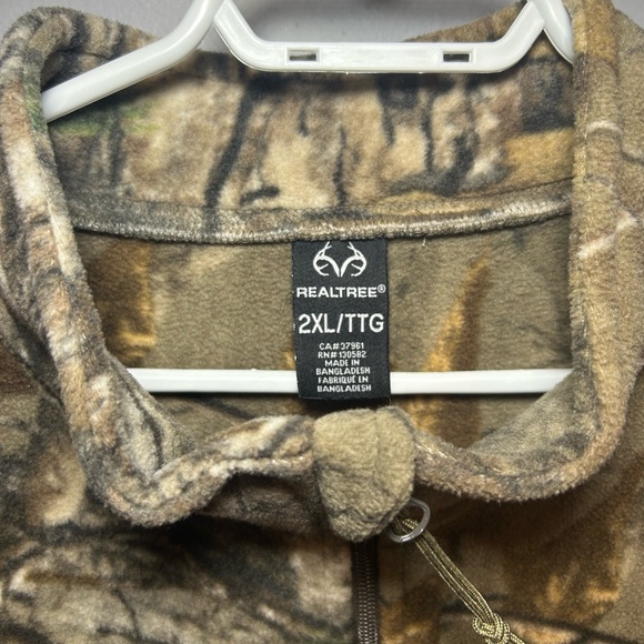 Real tree fleece camo longsleeve jacket - Picture 3 of 5